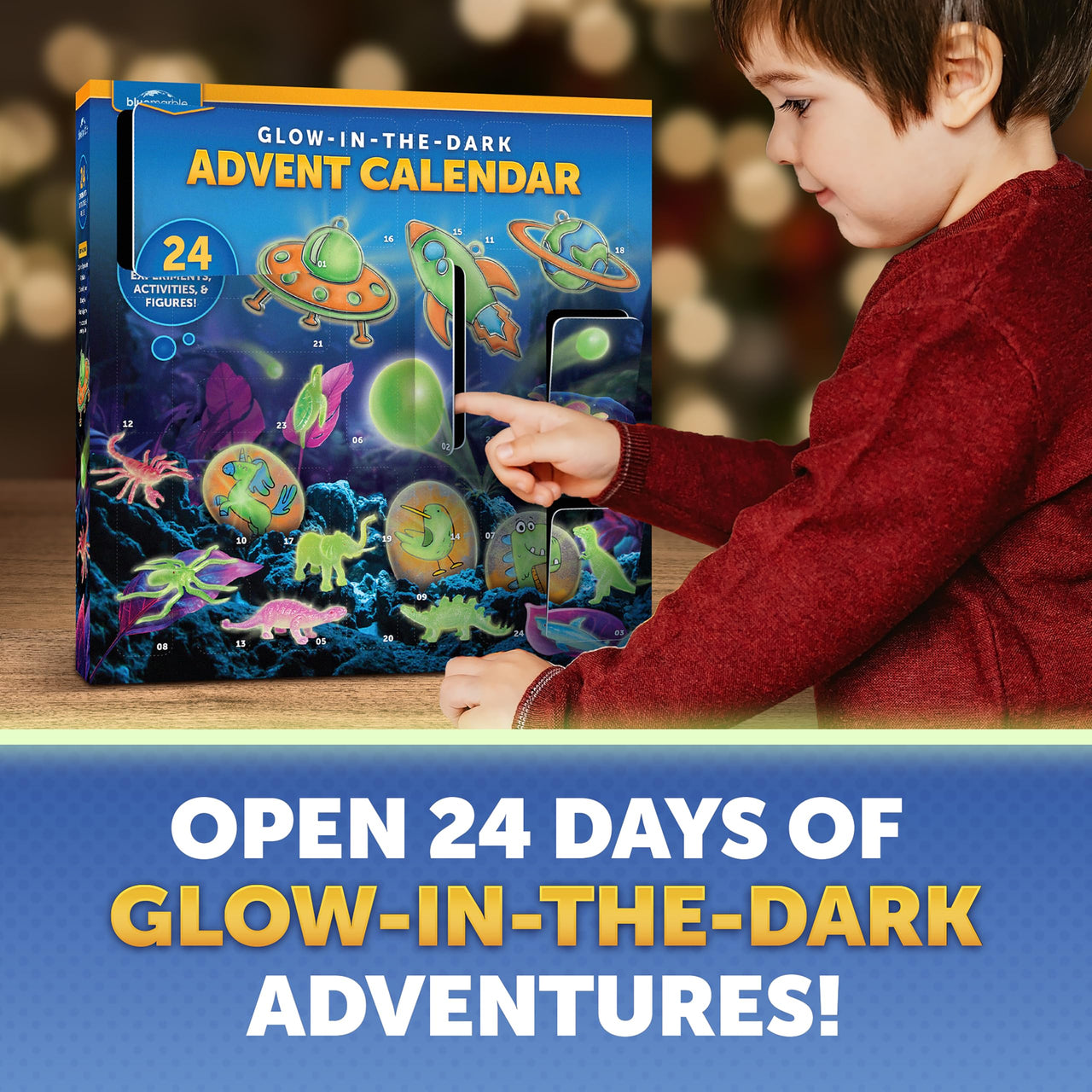 NATIONAL GEOGRAPHIC Science Kit & Rock Collection Advent Calendar 2024 – Jumbo Advent Calendar with 24 Days of Science Experiments, Gemstones & More for Kids, STEM Projects for Kids Ages 8-12 Science Advent