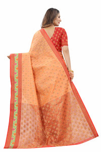 Silk Zone Women's  Cotton Woven Saree