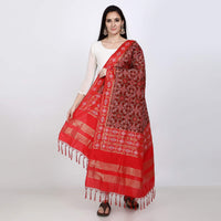 KAPAAHA Women's  Woven Design Silk Blend Dupatta Free Size