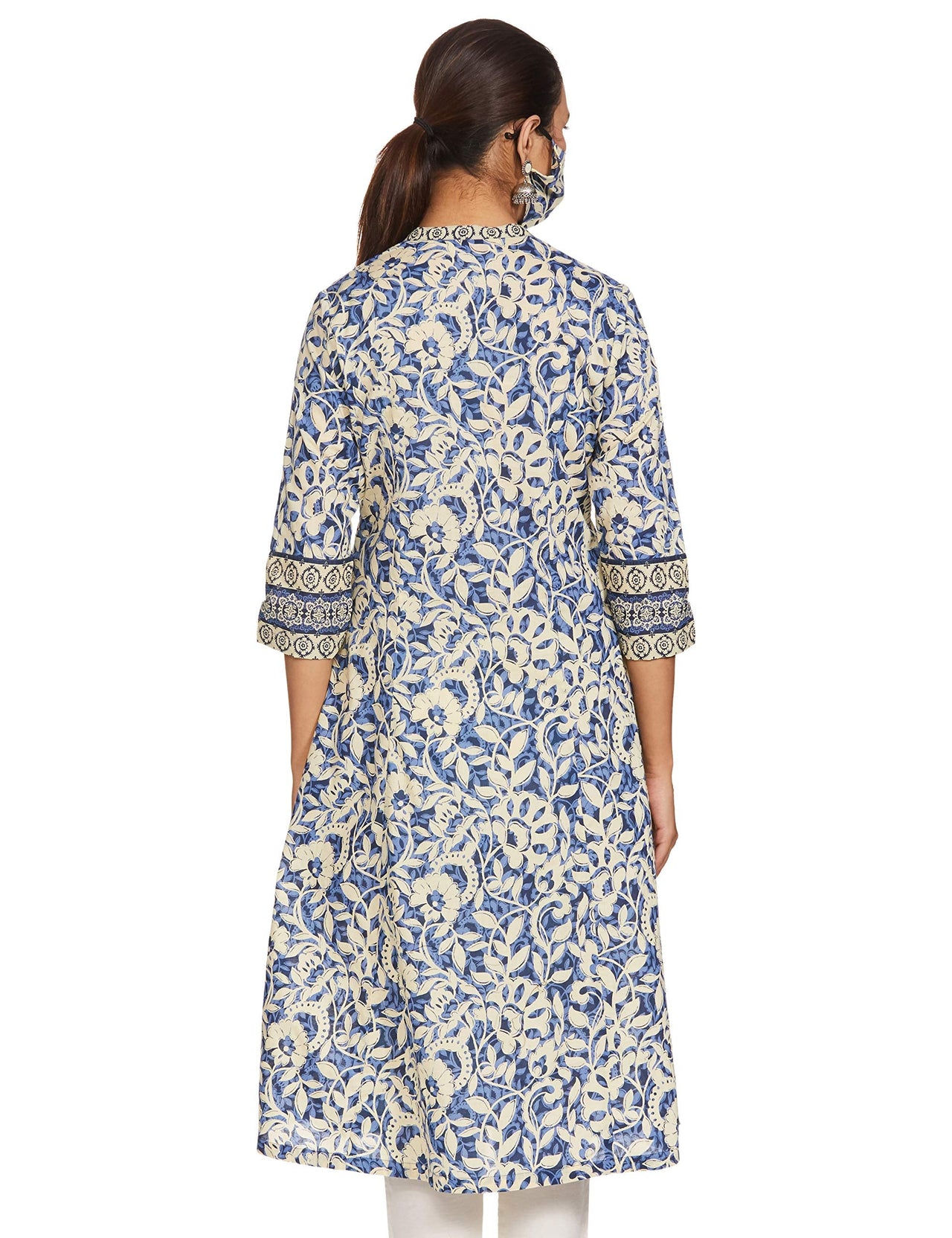 BIBA Women's  Cotton Regular Kurta