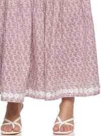 RAJMANDIRFABRICS Women's  Cotton Printed Straight Kurta Sharara With Dupatta Set