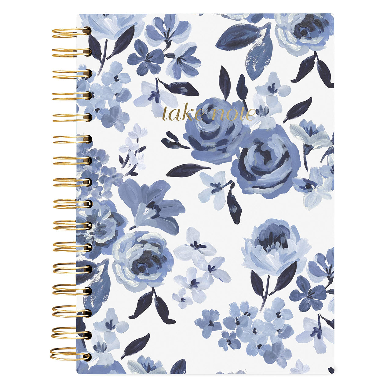 Graphique Hardbound Journal, Caitlin Wilson Floral Design – 160 Ruled Pages, "Take Notes" Quote Embellished in Gold Foil on the Cover, 6.25" x 8.25" x 1" – For Taking Notes, Lists and More