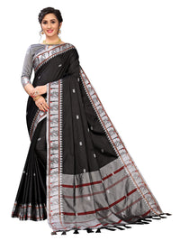 Regolith Designer Sarees for women banarasi silk saree with fancy saree Un-stitched blouse Pieces