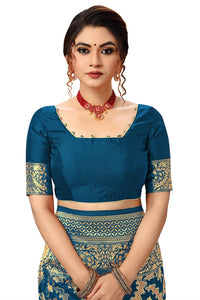 Nivah Fashion Women's  Banarasi Art Silk Saree with Blouse Piece