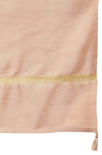 Janasya Women's  Red Velvet Kurta With Palazzo and Dupatta