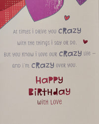American Greetings Pop Up Birthday Card for Husband (Crazy Life) Crazy Life