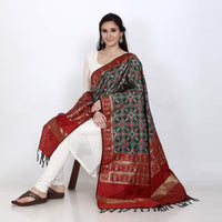 KAPAAHA Women's  Woven Silk Blend Patola Dupatta/Chunni Enough