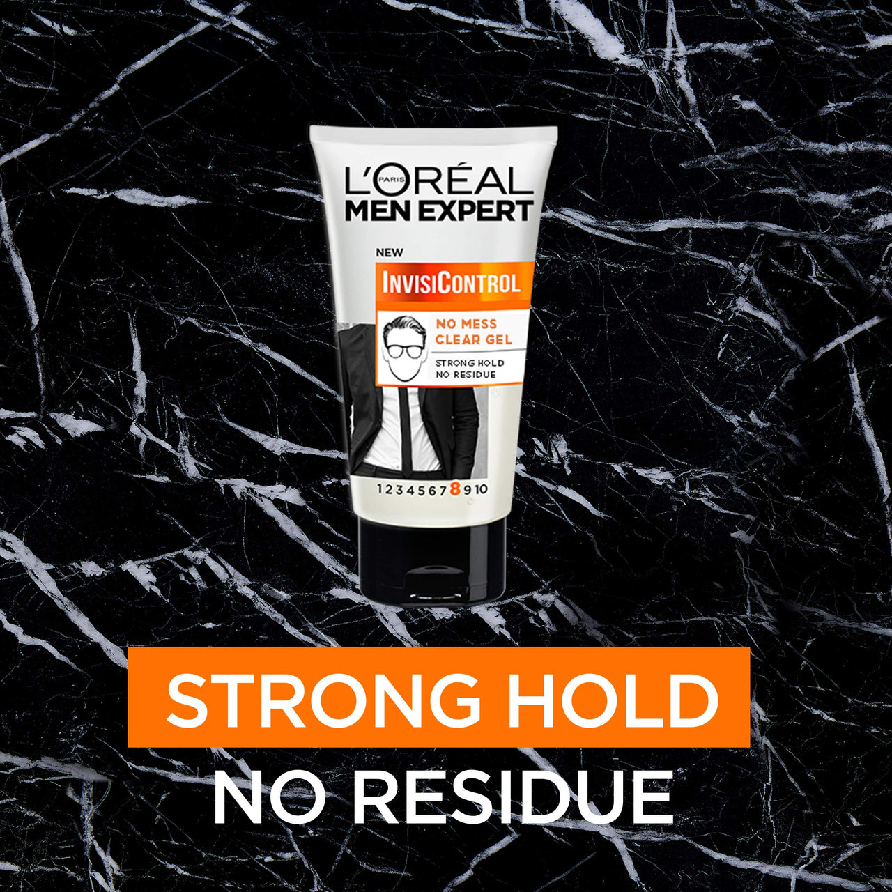 L'ORÉAL Paris Men Expert Hair Gel Invisi Control Neat Look Clear Gel With Strong Hold, 150Ml