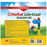 Kaytee CritterTrail Fun-nel Loop-D-Loop Accessory Kit Small Animal Habitat Tubes Loop-D-Loop Kit