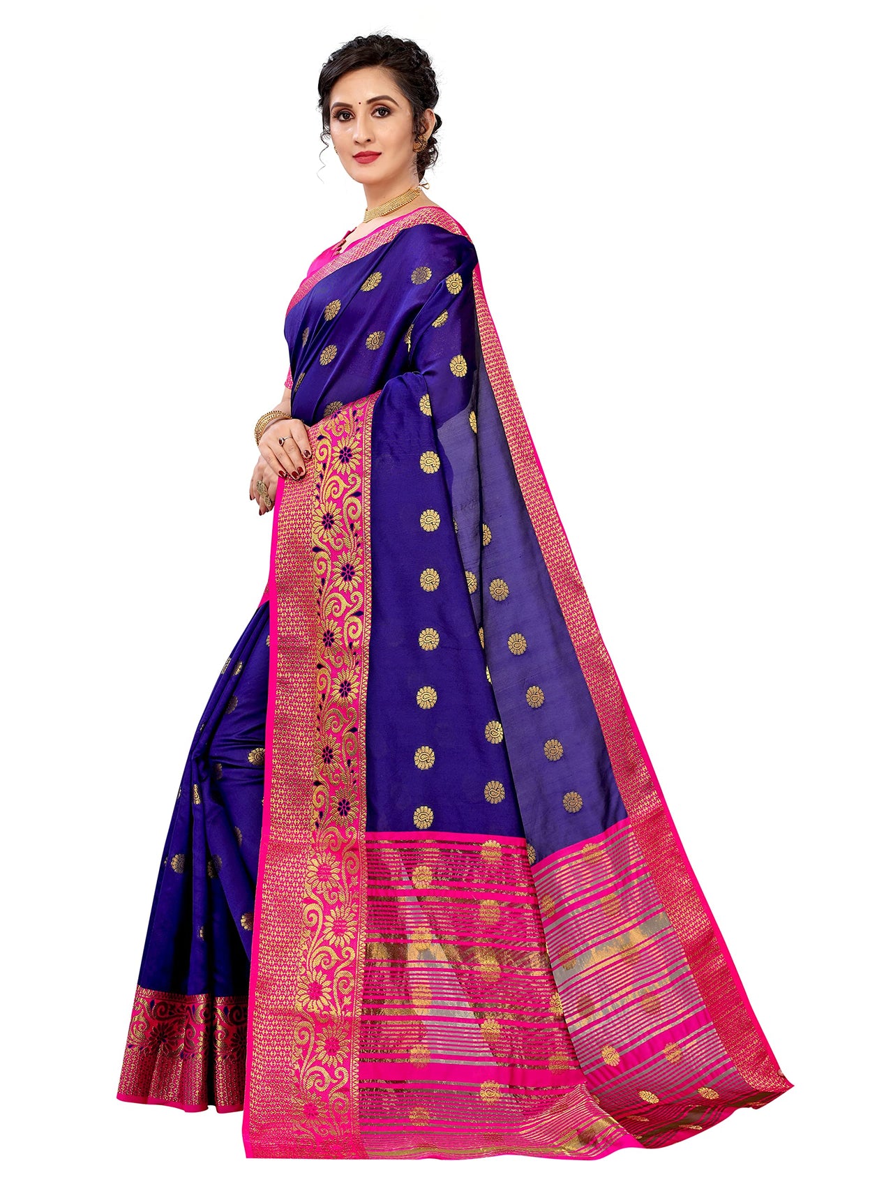 Regolith Designer Sarees for women banarasi silk saree with fancy saree no blouse Piece