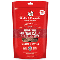 Stella & Chewy's  Freeze Dried Raw Dinner Patties – Grain Free Dog Food, Protein Rich Remarkable Red Meat Recipe – 14 oz Bag Red Meat Blend 14 Ounce (Pack of 1)