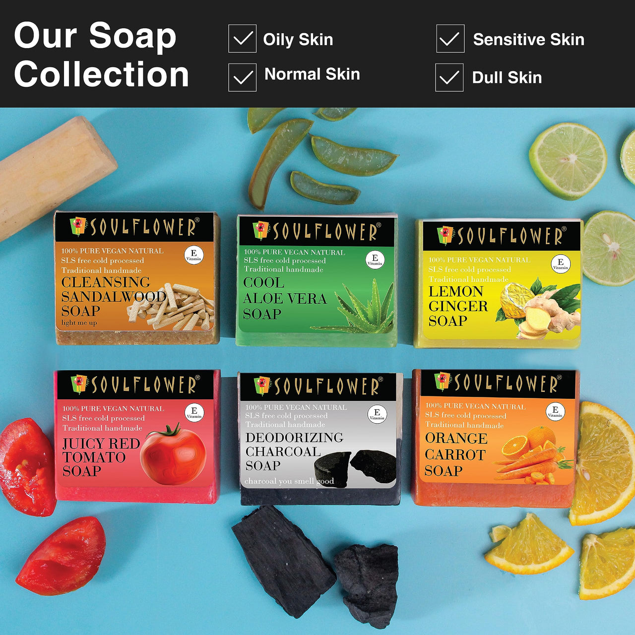 Soulflower Sweet Rose Soap Handmade, 100% Pure, Natural & Cold processed Grade 1 BIS Standard Premium & Luxurious Soap with Essential Oils, Exotic Herbs & Aroma, 150g