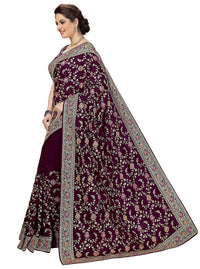 PANASH TRENDS Women's  Banarasi Barfi Silk Saree With Blouse Piece