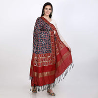 KAPAAHA Women's  Woven Silk Blend Patola Dupatta/Chunni Enough