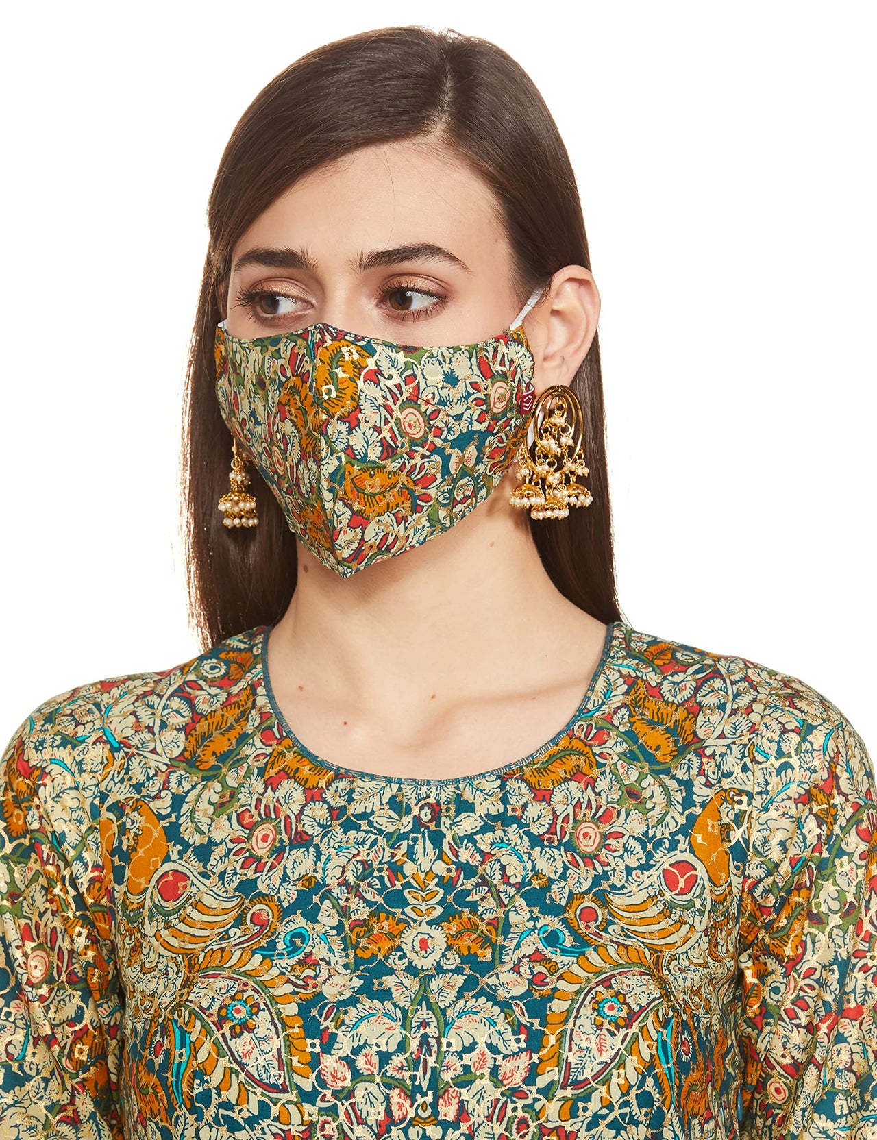 BIBA Women's  Cotton Salwar Suit Set