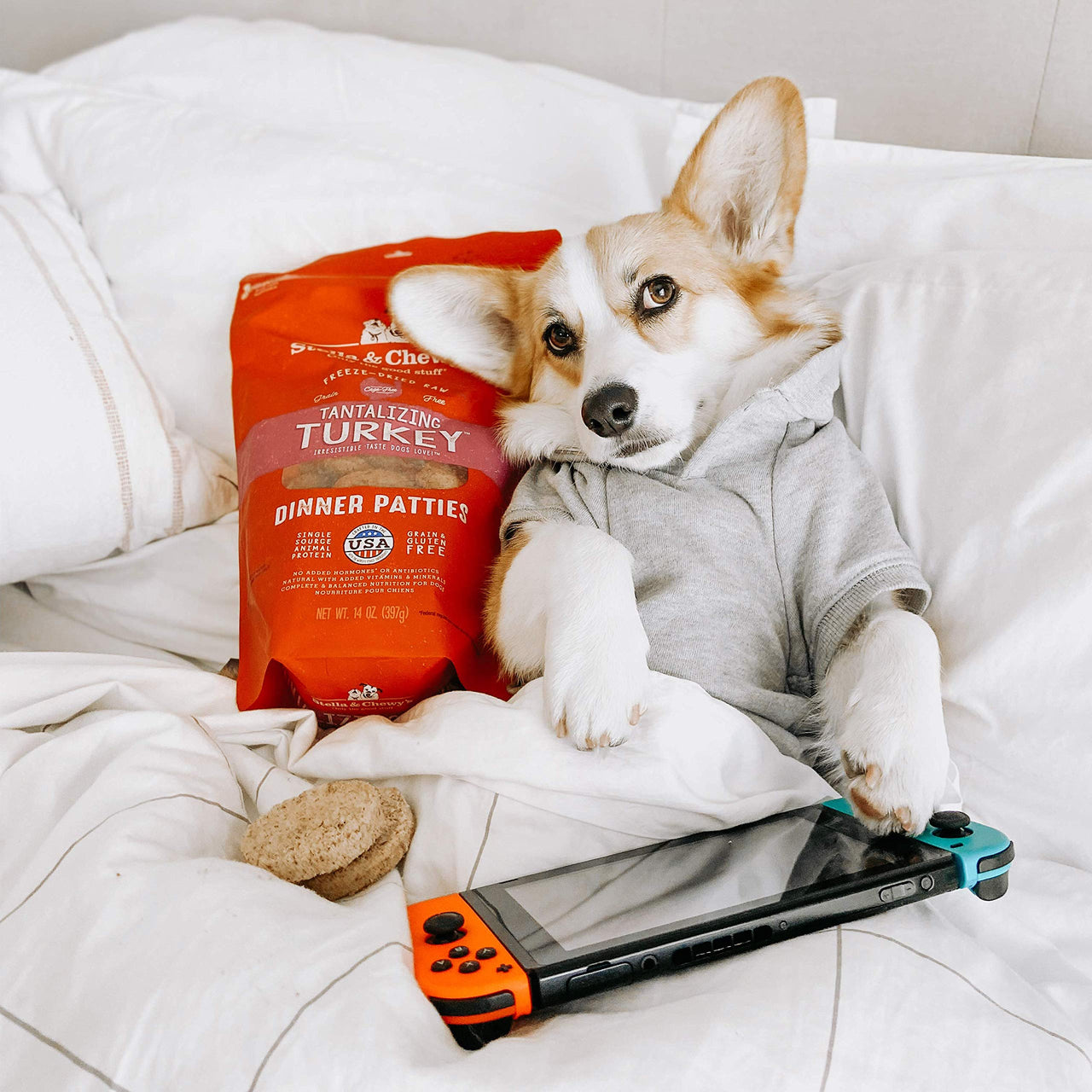 Stella & Chewy's  Freeze Dried Raw Dinner Patties – Grain Free Dog Food, Protein Rich Tantalizing Turkey Recipe – 5.5 oz Bag 5.5 Ounce (Pack of 1)