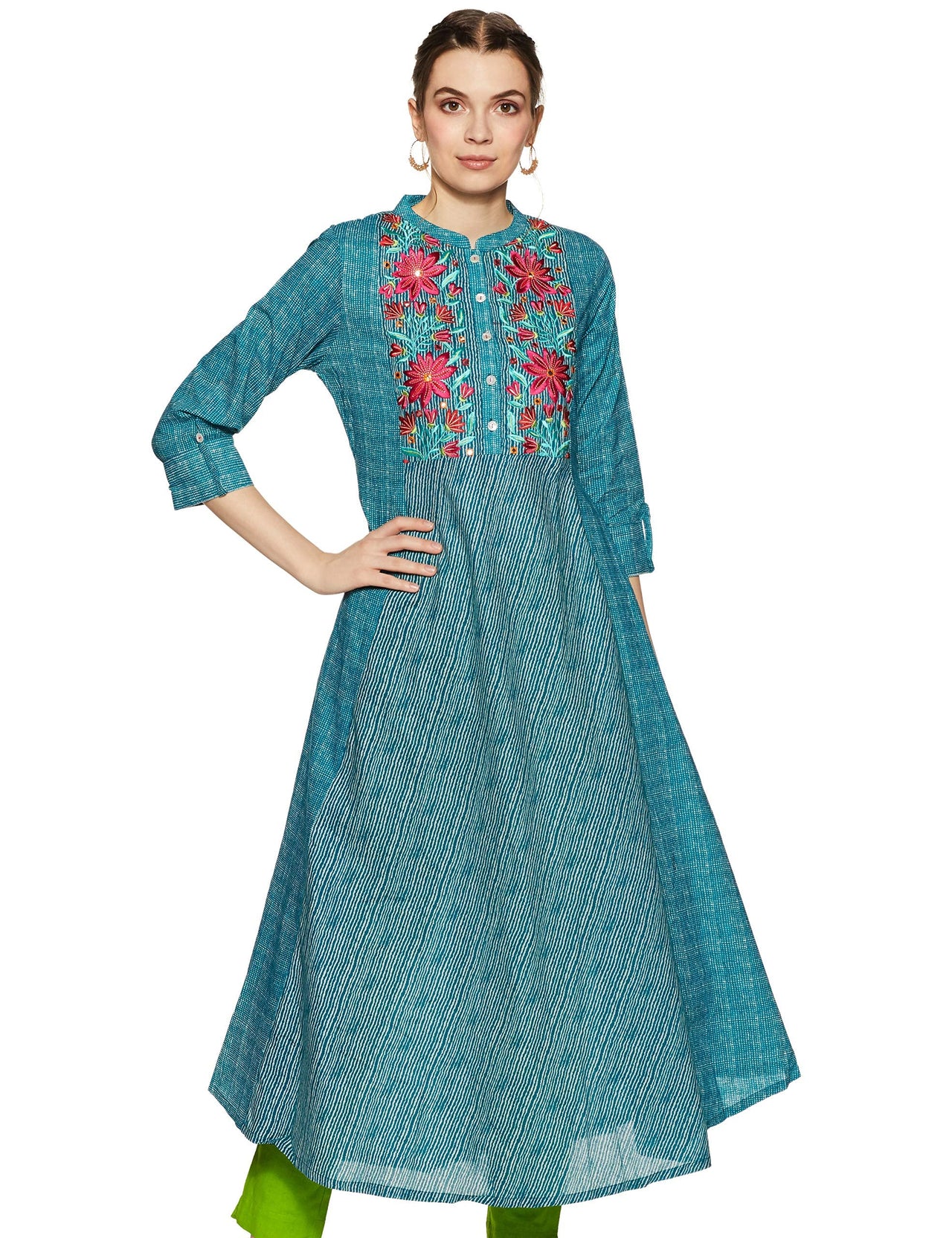 Amazon Brand - Tavasya Women Cotton Kurti