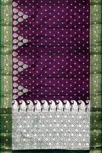 Shravanya Women's  Banarasi Silk Saree with Designer Embroidery and Stone Work with Jacquard Pallu, Border and Plain Unstitched Blouse Piece