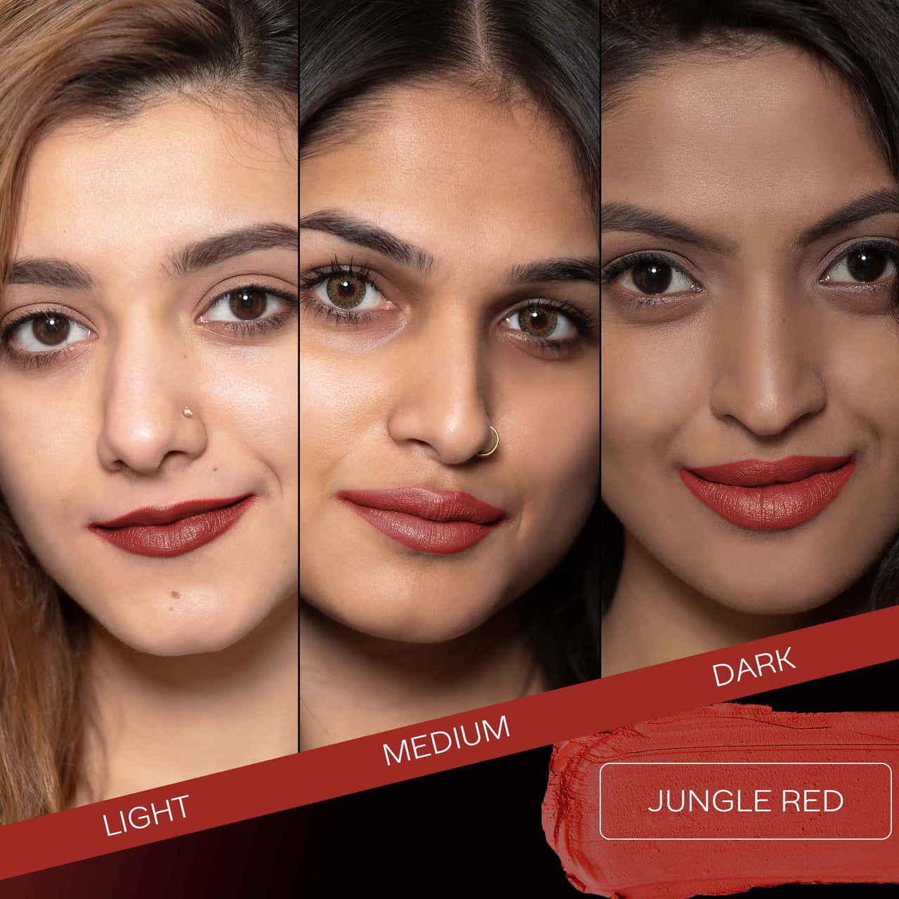 FACESCANADA Comfy Matte Liquid Lipstick - Roses For You 26,3 Ml | Comfortable 10Hr Longstay |&Faces Canada Weightless Matte Lipstick - Jungle Red 29 (Red),4.5G | Highly Pigmented Lip Color