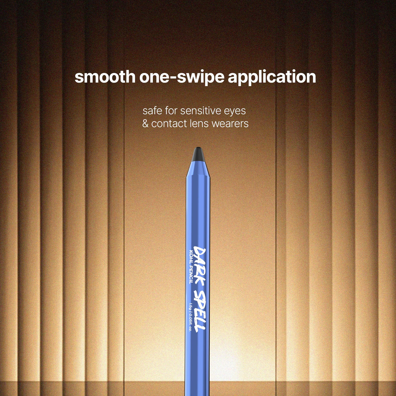 Sotrue Dark Spell Kohl Kajal Pencil with Sharpener | Smudgeproof, 24 Hours Long Stay | One Swipe Application | Matte Finish |1.5 gm