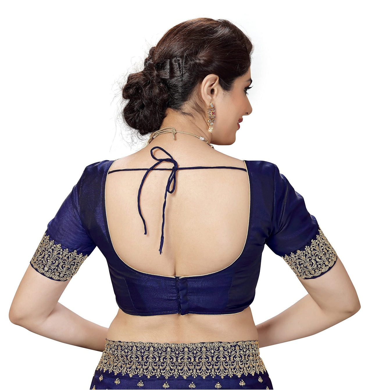 PANASH TRENDS Women's  Heavy Embroidered Silk Saree Women