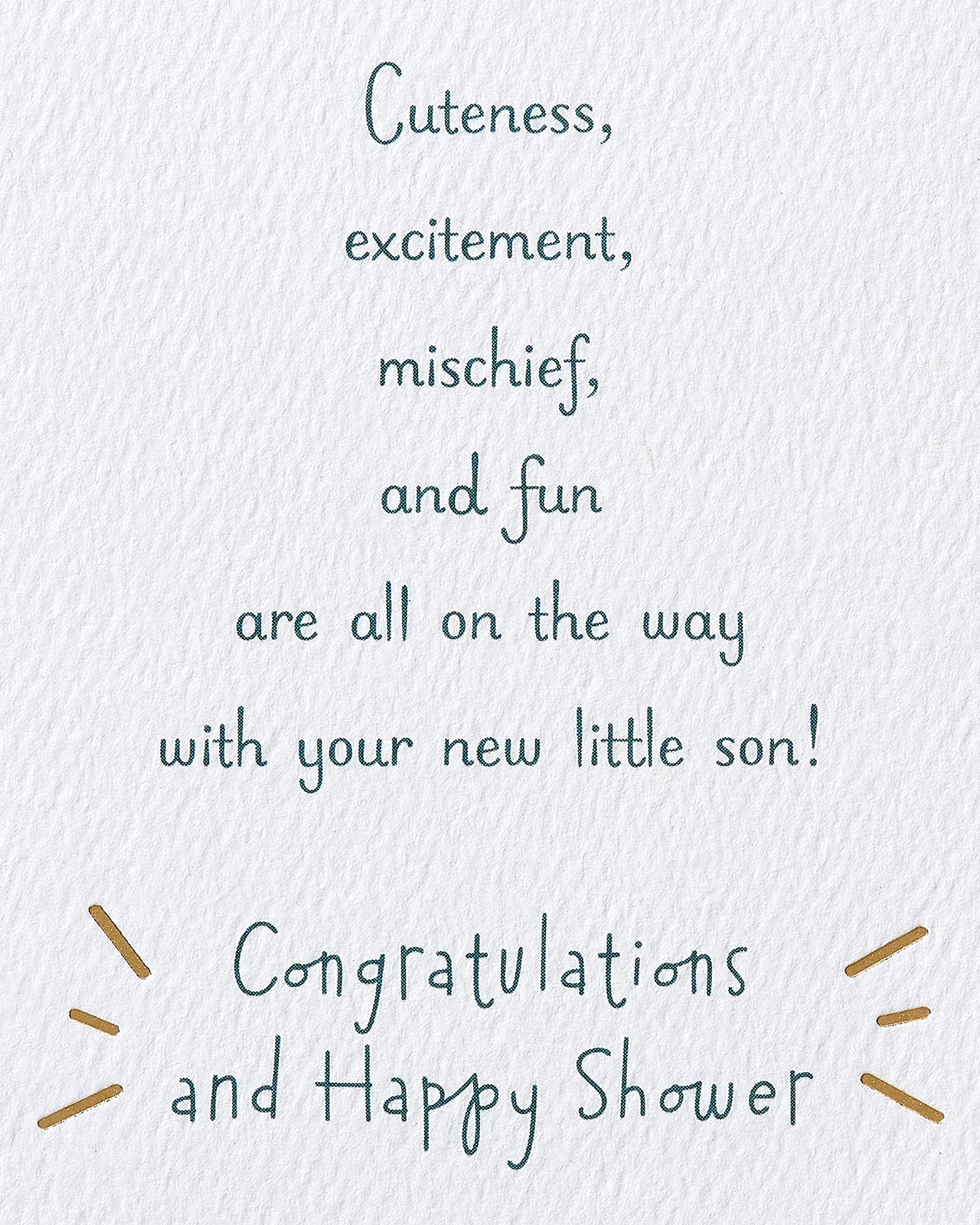 American Greetings Baby Shower Card for Boy (Fox)