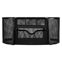 Basics Mesh Desk Office Organizer, Black, 9.25