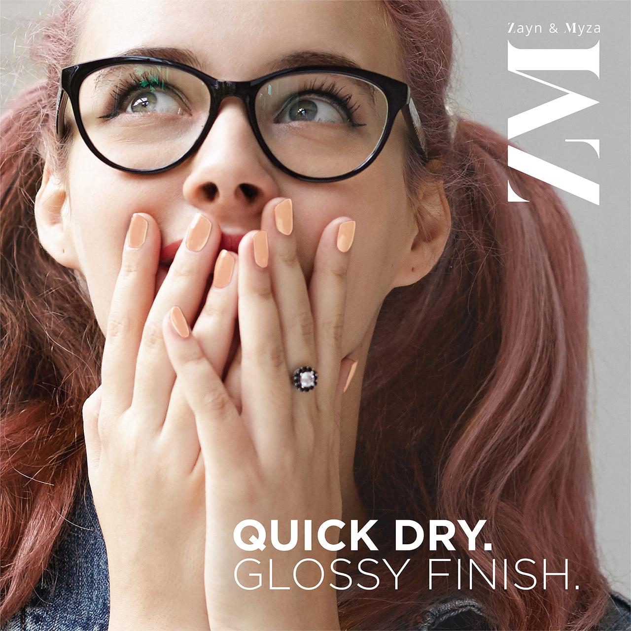 ZM Zayn & Myza Breathable Nail Enamel Pack Of 3-Mauve Cheesecake, Almond Latte & Apricot Mousse | Smooth Application | Quick-Drying I Longlasting I Water Permeable | Glossy Finish | 100% Vegan,(6 Ml )