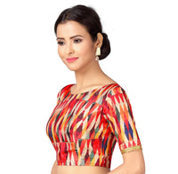 X3 Women's  Polyester Short Sleeve Saree