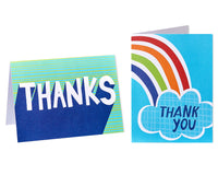 American Greetings Thank You Cards with Envelopes for Kids, Bright Blue (48-Count)