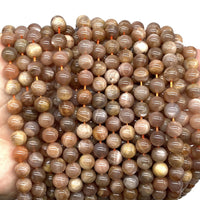 ABCGEMS Madagascan Rainbow Moonstone (Gorgeous Shimmery Overtones) Healing Energy Crystal Stone Ideal for Bracelet Necklace Ring DIY Jewelry Making Men Women Smooth Round Tiny 6mm Rainbow Moonstone (From Madagascar)