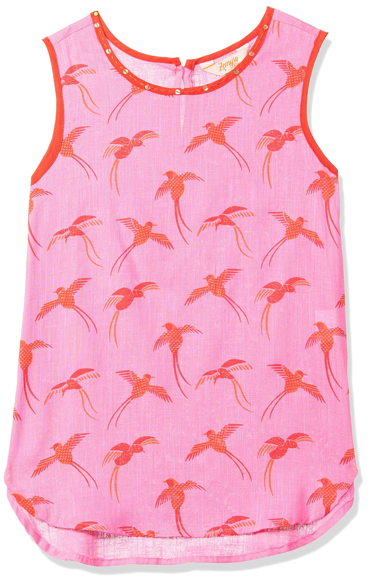 Zemyra Girl's  Cotton Regular Kurta