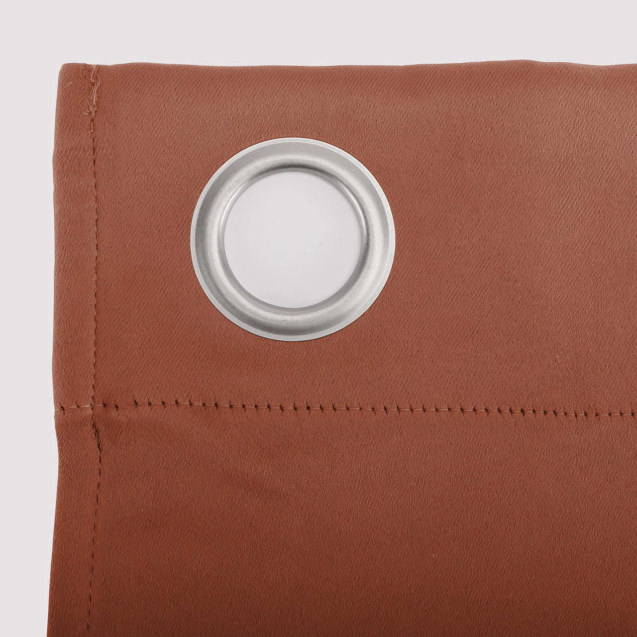 Sun Zero Easton Energy Saving Blackout Grommet Curtain Panel, 40" x 63", Terracotta Orange