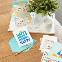 Hallmark Birthday Cards Assortment, 36 Cards with Envelopes (Party Time) Party Time