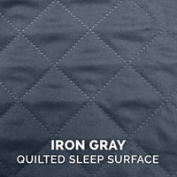 Furhaven Replacement Dog Bed Cover Quilted Sofa-Style, Machine Washable - Iron Gray, Large Cover Only 36.0