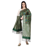 Kapaaha Women's  Woven Silk Blend Banarasi Zari Dupatta/Chunni, Width 45 Inch, Length 2.5 Meter