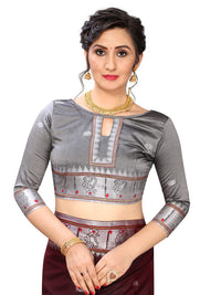 Regolith Designer Sarees for women banarasi silk saree with fancy saree Un-stitched blouse Pieces