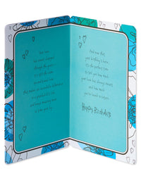American Greetings Birthday Card for Grandma (Blue Floral)