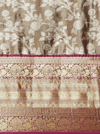 Pandadi Saree Women's  Arasi Soft Tissue Banarasi Silk Dharmavaram Pattu Saree With Unstiched Blouse Piece