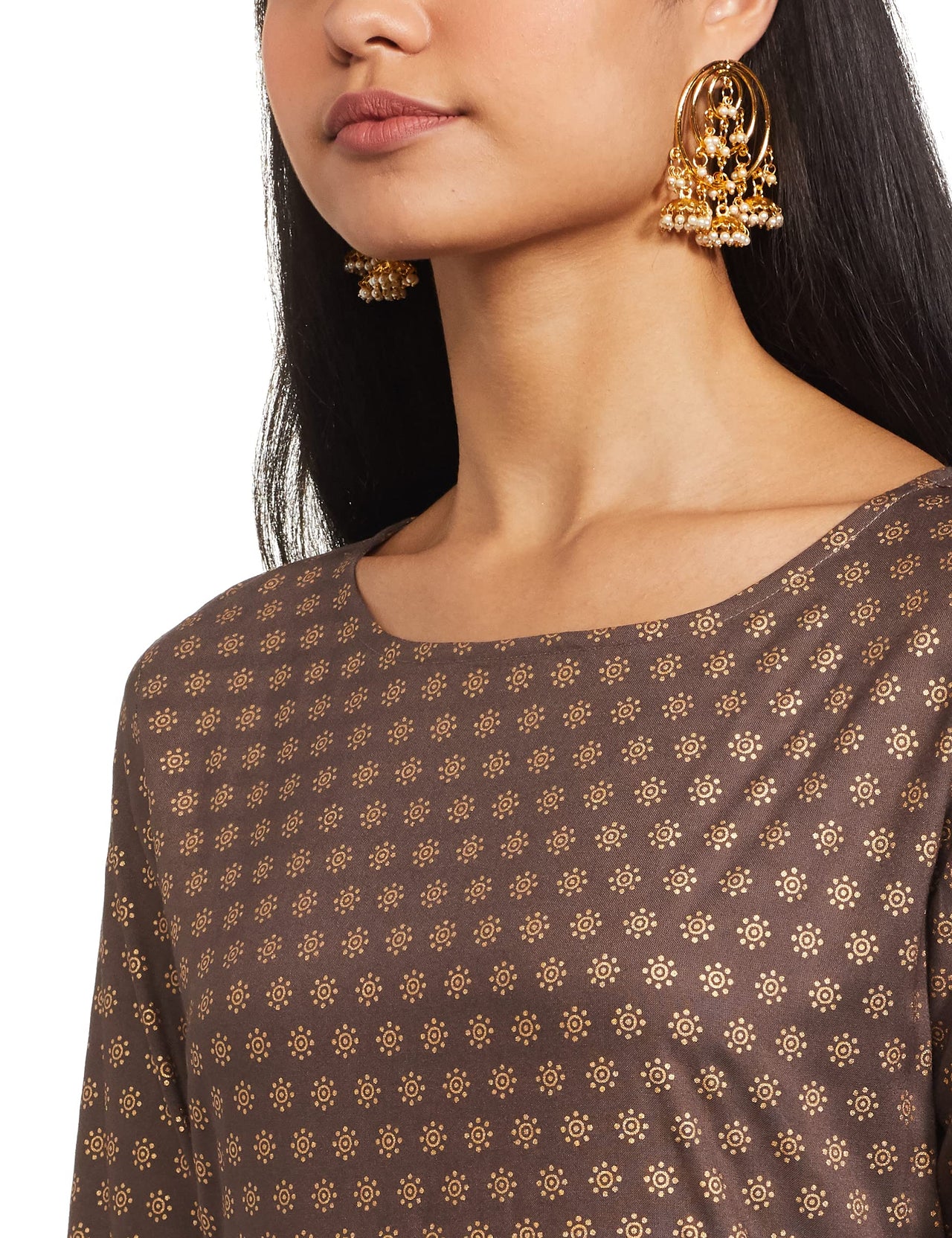 Amazon Brand - Tavasya Women Rayon Festive Kurti