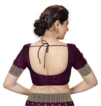 PANASH TRENDS Women's  Heavy Embroidered Silk Saree Women