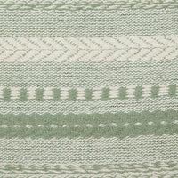 DII Farmhouse Braided Stripe Table Runner Collection, 15x108 (15x113, Fringe Included), Artichoke Green 15x108