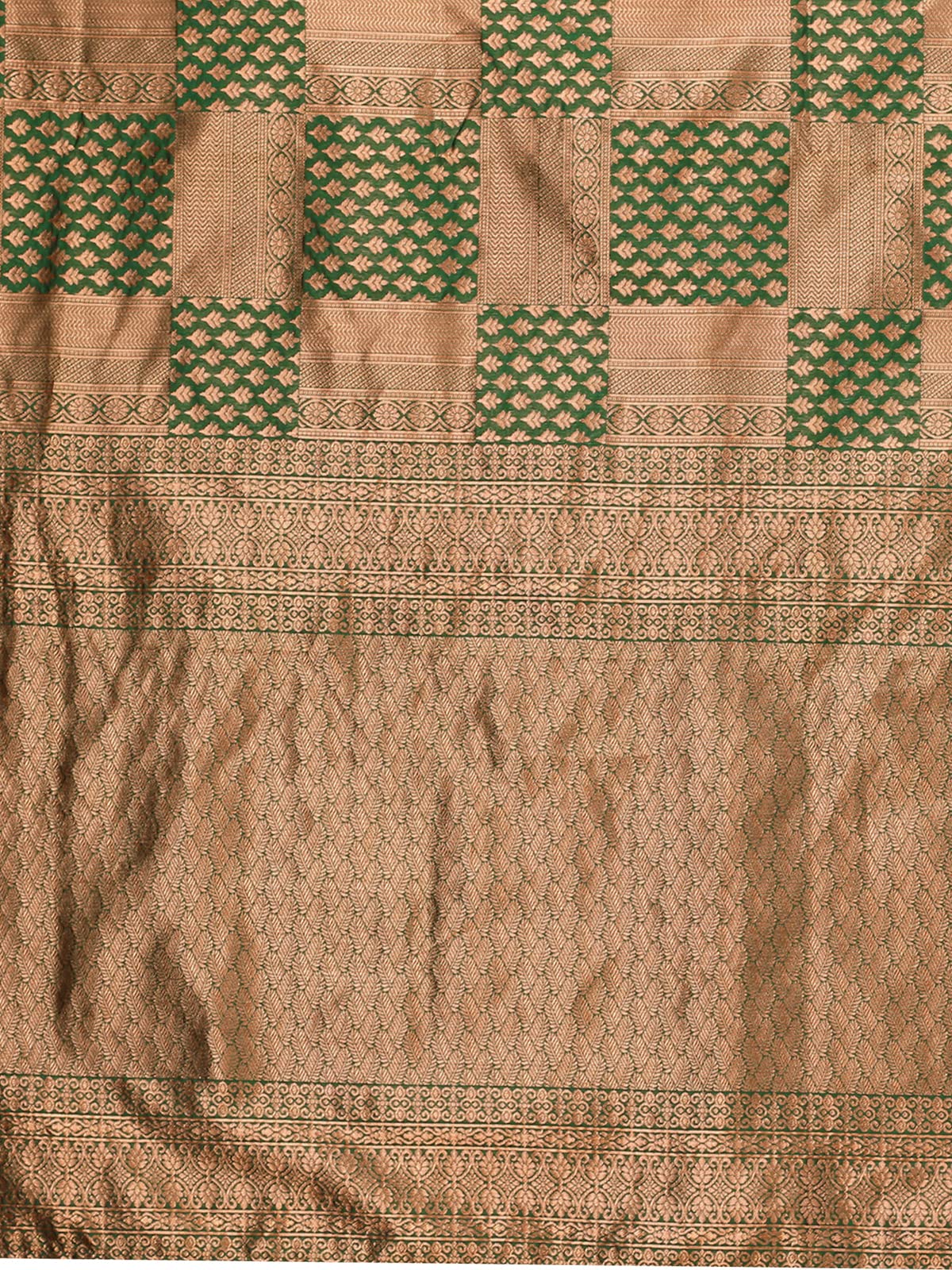 Satrani Women's Jacquard Poly Silk Saree With Unstitched Blouse Piece