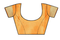 leeza store Heavy Women Kanjivaram Flower Jal Patola Saree With Blouse Piece