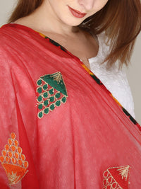 DIAMO Embroidered Chiffon Women's  Dupatta