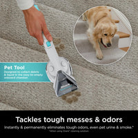 Shark EX201 CarpetXpert Upright Carpet, Area Rug & Upholstery Cleaner with StainStriker, Built-in Spot & Stain Cleaner, Perfect for Pets, Deep Cleaning & Tough Stain Removal, Carpet Shampooer, Cyan Shark CarpetXpert with StainStriker