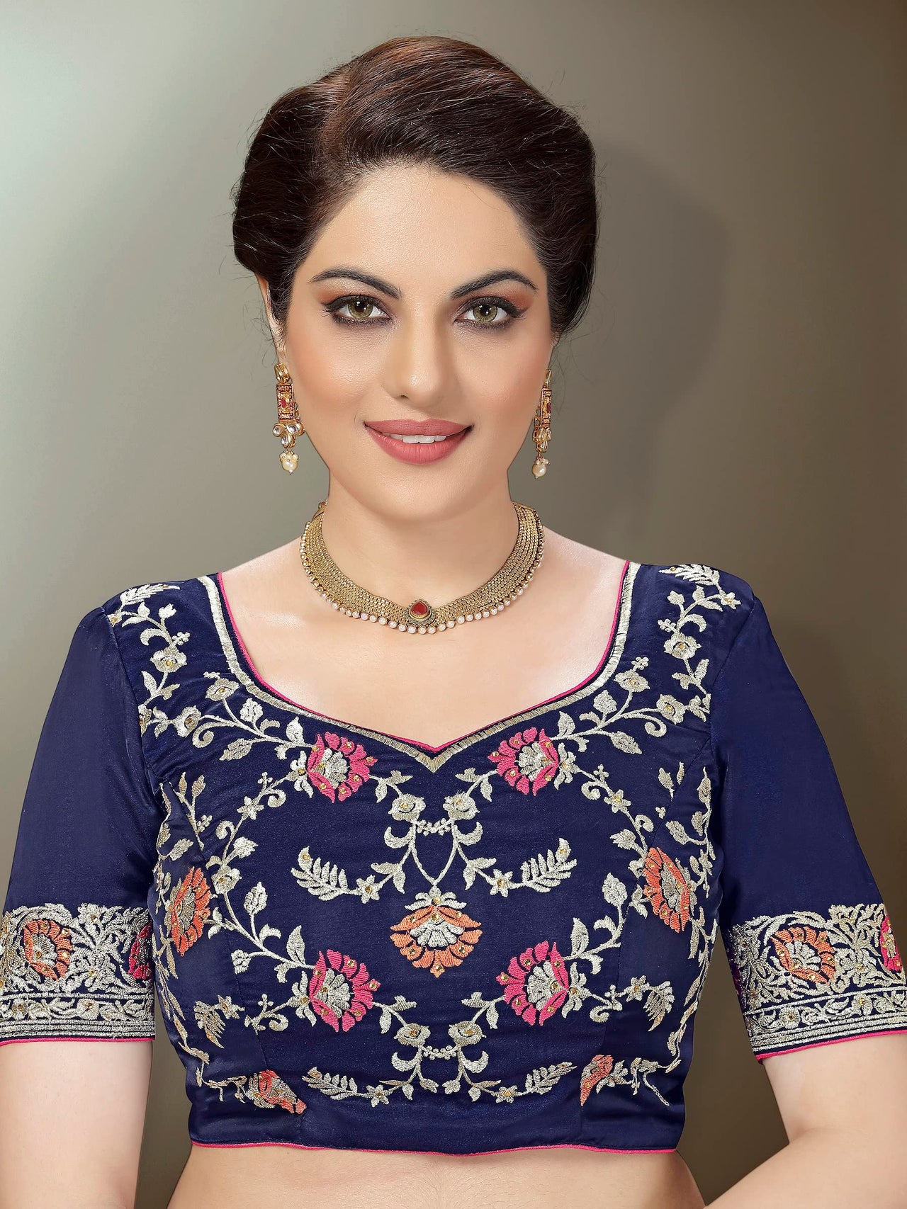 PANASH TRENDS Women's  Banarasi Barfi Silk Saree With Blouse Piece