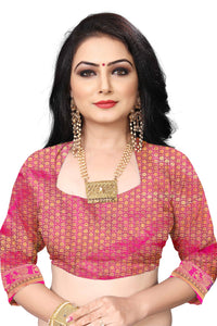 C J Enterprise Women's  Pure Kanchipuram Silk Sarees For Wedding With Un-Stitched Blouse Piece (D11 paithani)