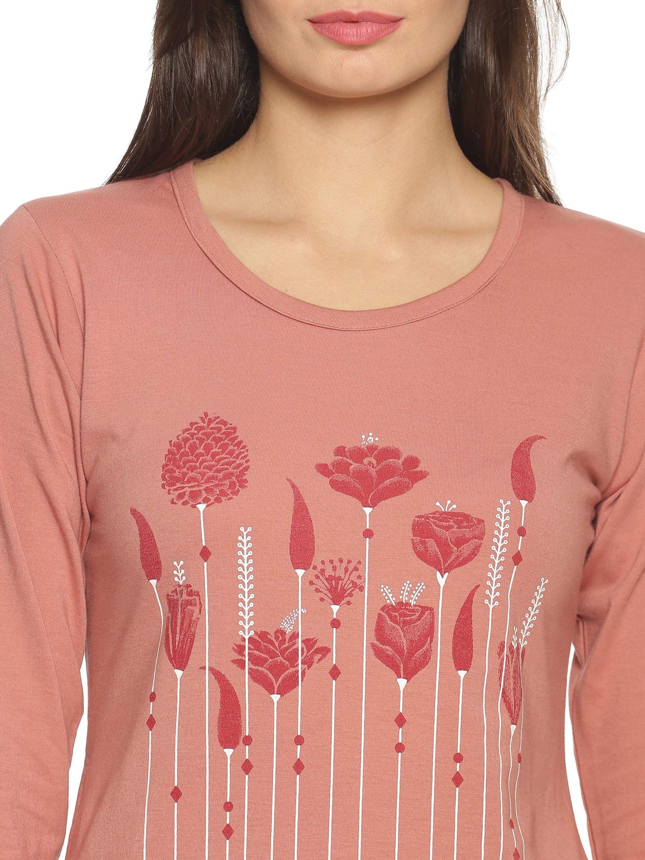 In Love Women's  Long Knee Length Night Wear Tshirts