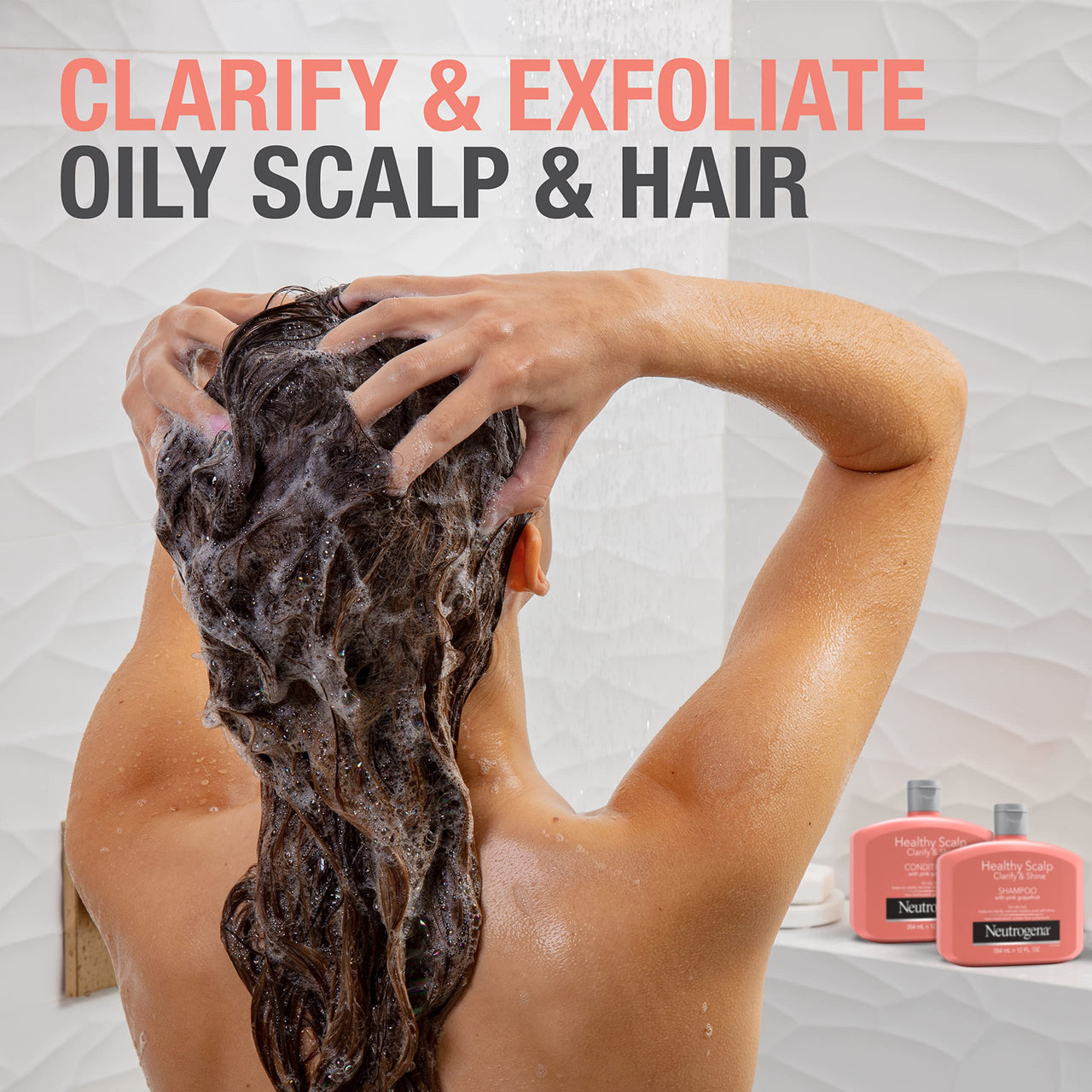 Neutrogena Shampoo Color Safe, Clarify & Shine with Pink GrapeFruit, 12 Ounce